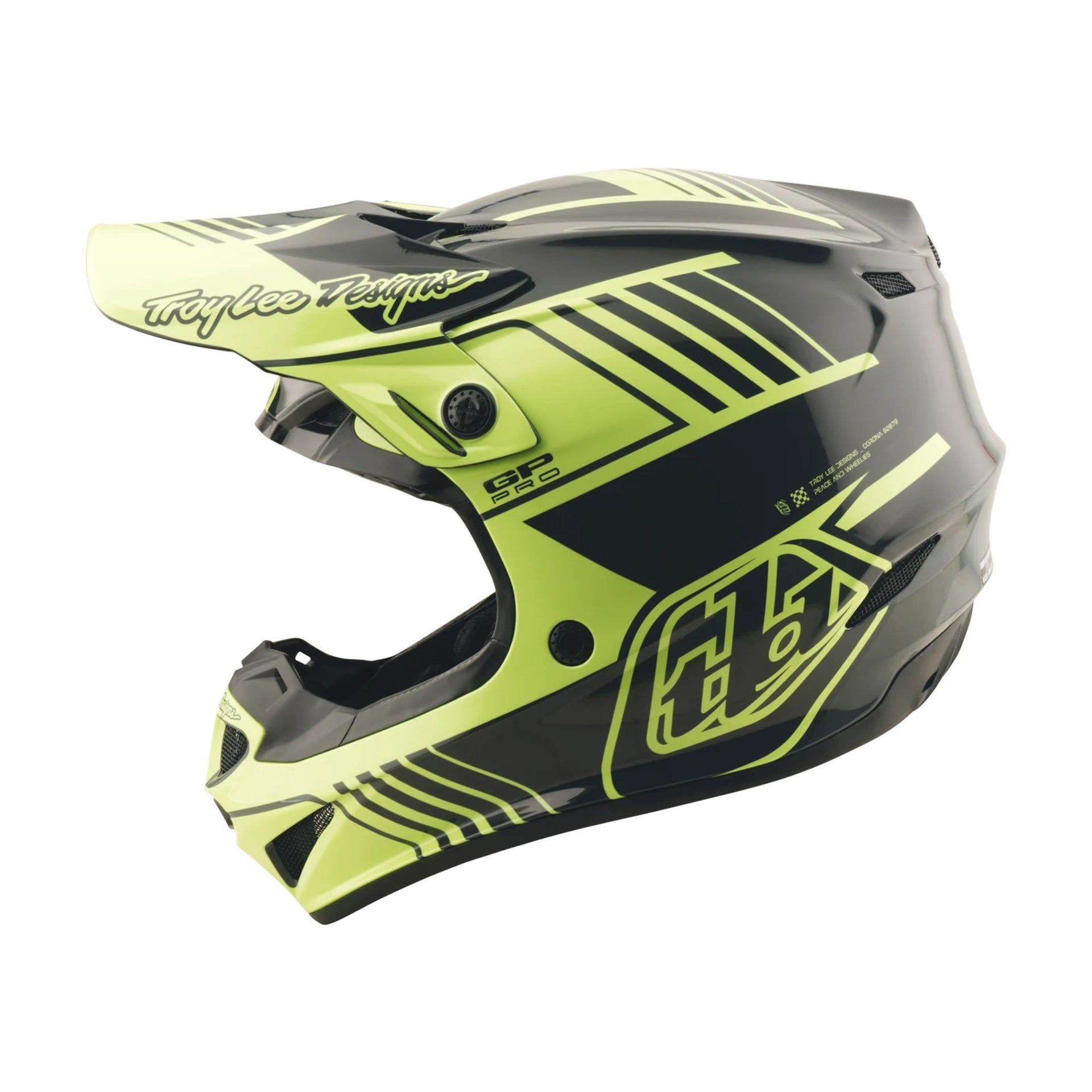 Youth Gp Pro Helmet; Segment Glo Yellow